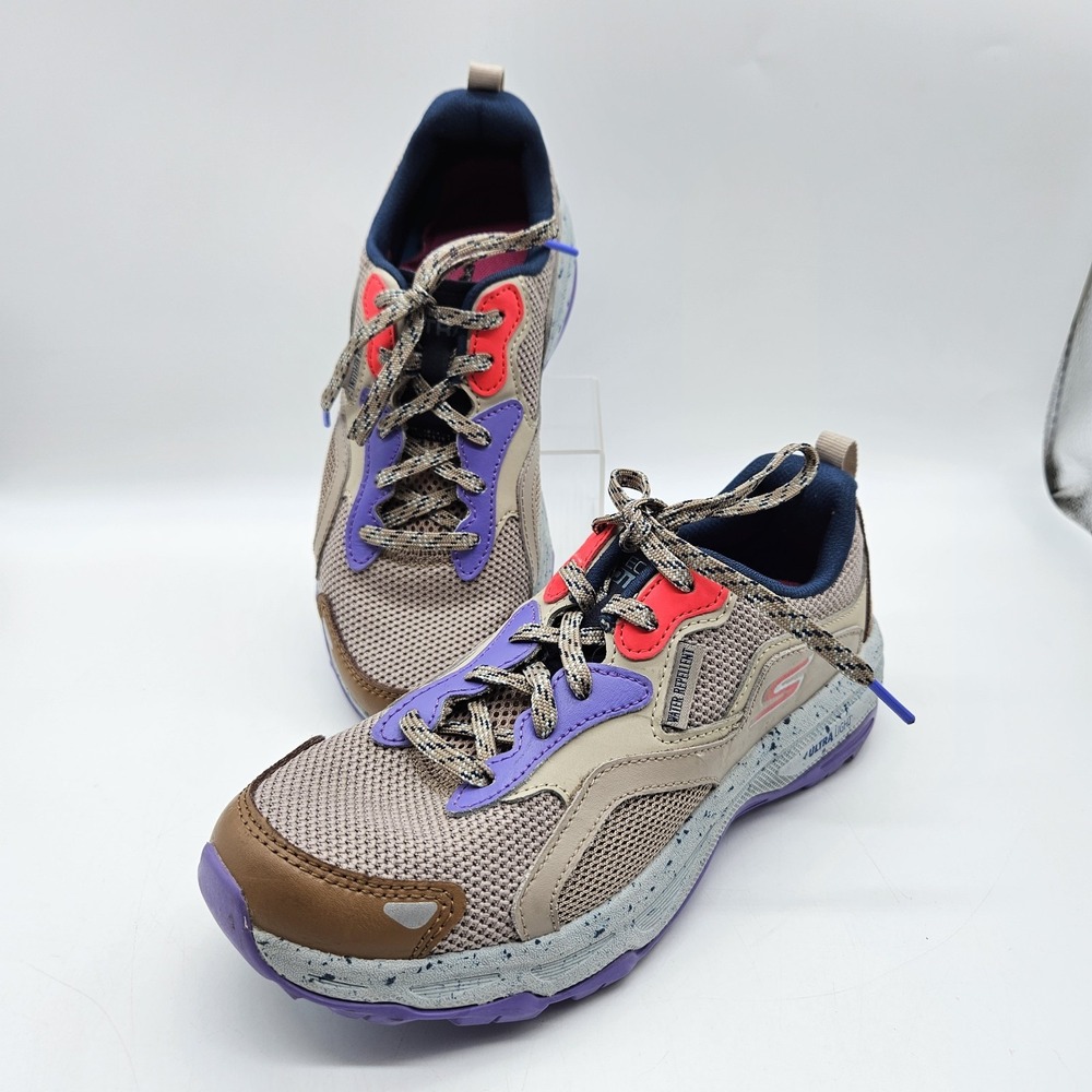SKECHERS WOMEN'S SIZE 7M GO TRAIL SHOES ALTITUDE-BACKWOODS TAUPE MULTI 128202